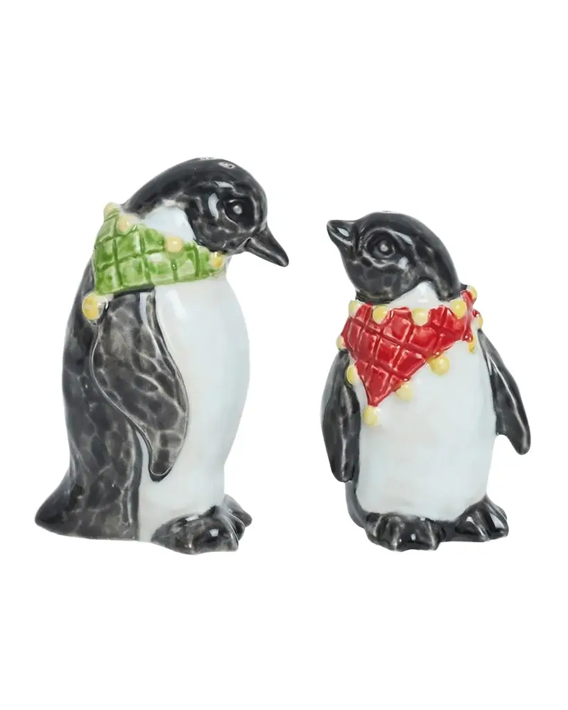 Juliska Clever Creatures Penguin Salt & Pepper Shakers Set