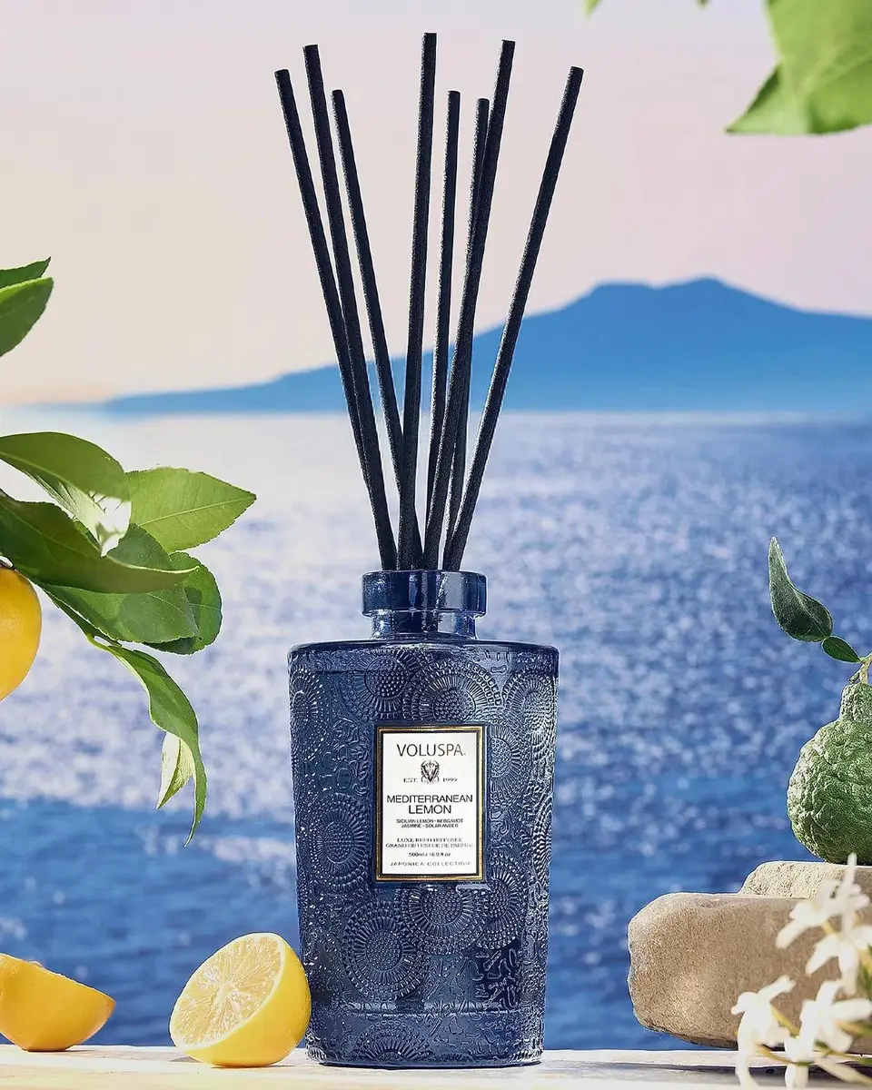 Voluspa Mediterranean Lemon Reed Diffuser | Thumbnail 3 Voluspa Mediterranean Lemon Reed Diffuser | Thumbnail 3