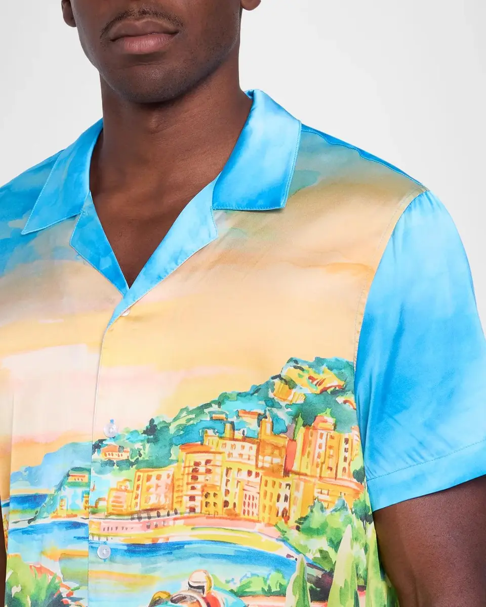 Monfrère Men's Bond Viscose Button-Down Shirt | Thumbnail 5 Monfrère Men's Bond Viscose Button-Down Shirt | Thumbnail 5