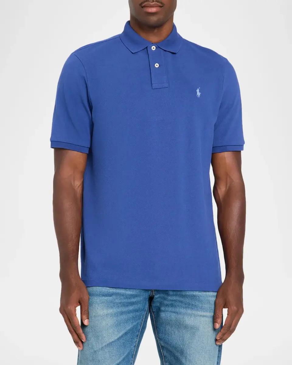 Polo Ralph Lauren Men's The Iconic Cotton Mesh Polo Shirt | Thumbnail 4 Polo Ralph Lauren Men's The Iconic Cotton Mesh Polo Shirt | Thumbnail 4