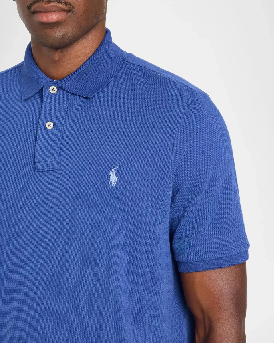 Polo Ralph Lauren Men's The Iconic Cotton Mesh Polo Shirt | Thumbnail 5 Polo Ralph Lauren Men's The Iconic Cotton Mesh Polo Shirt | Thumbnail 5