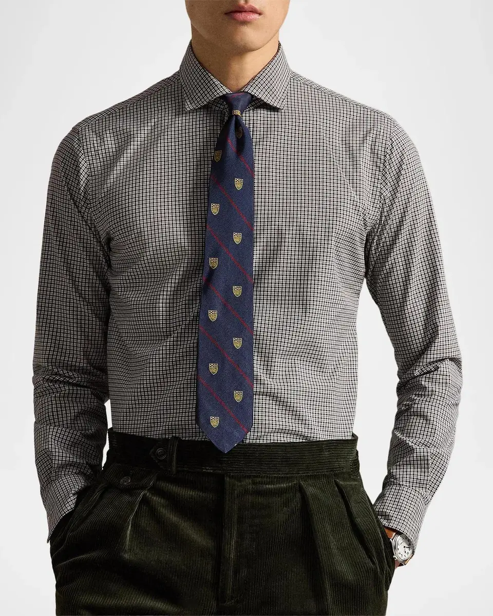 Polo Ralph Lauren Men's Classic-Fit Checked Poplin Shirt | Thumbnail 4 Polo Ralph Lauren Men's Classic-Fit Checked Poplin Shirt | Thumbnail 4