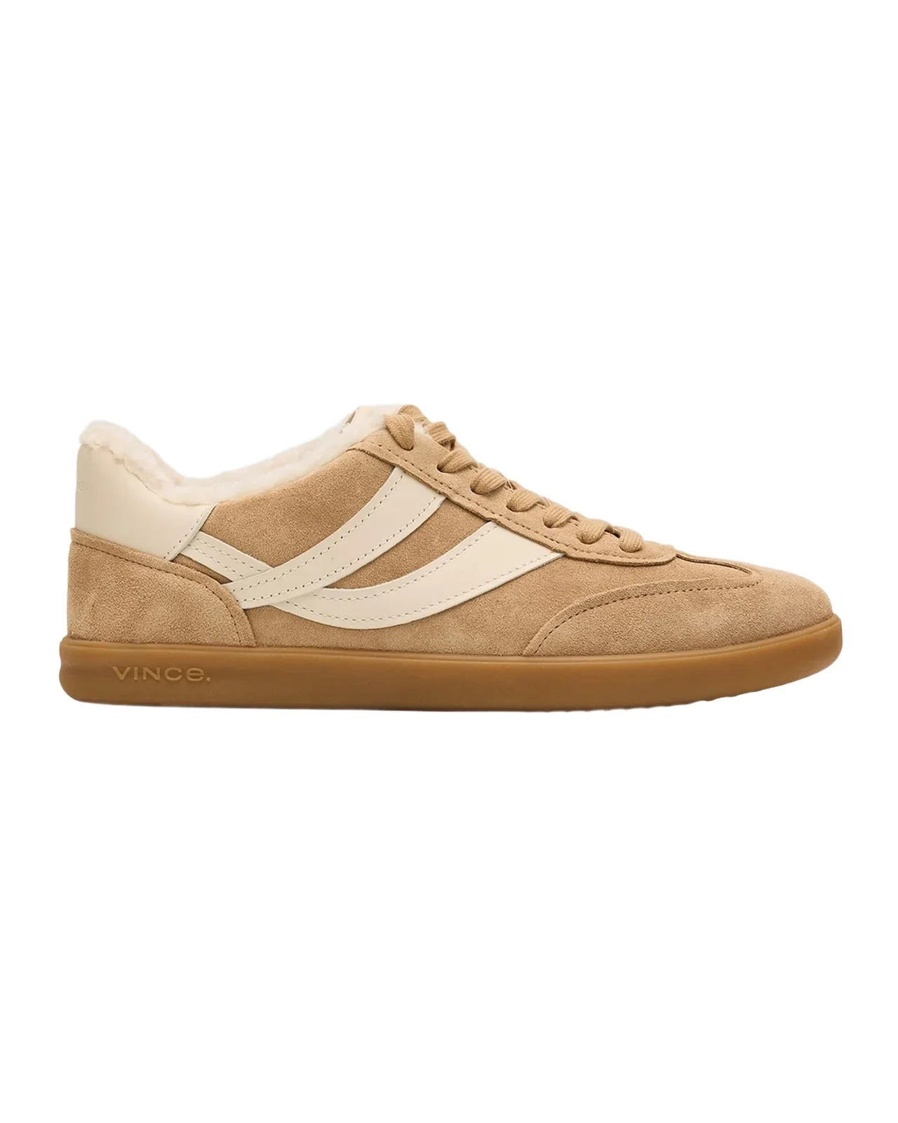 Vince Oasis Shearling-Lined Suede Low-Top Sneakers