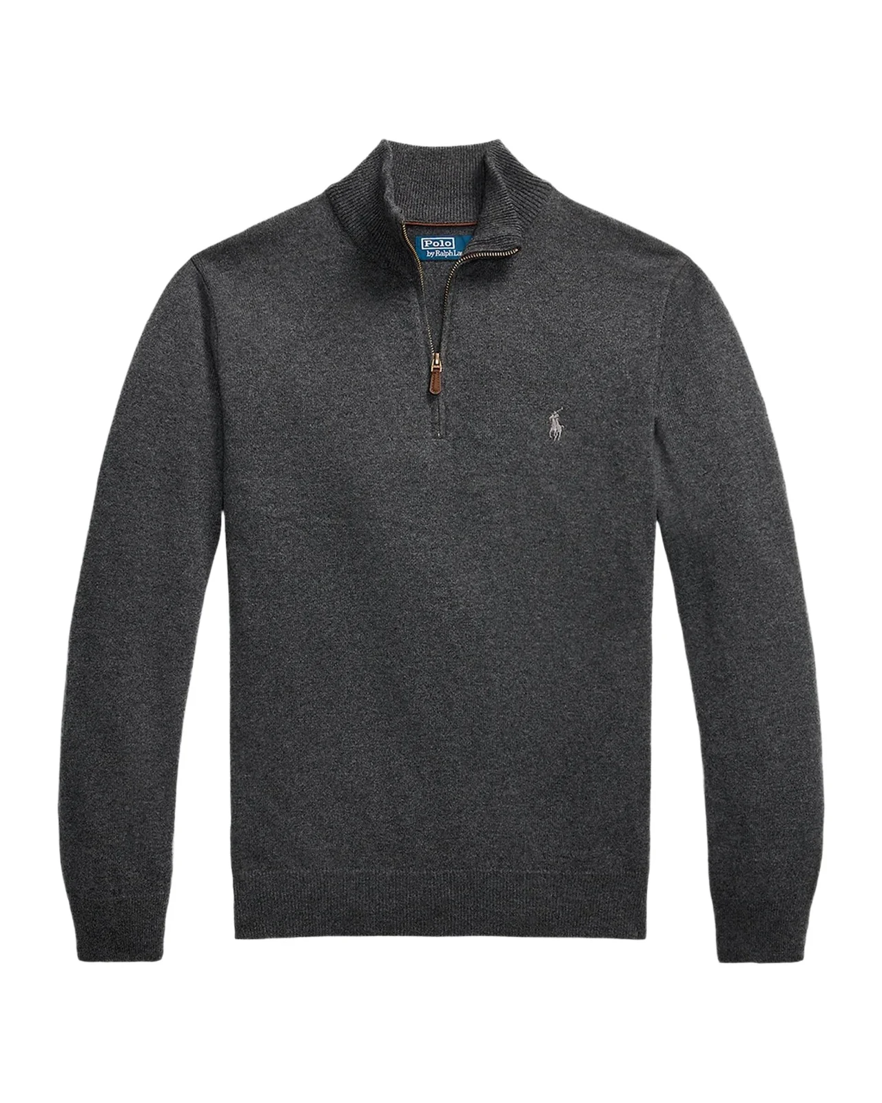 Men's Logo Wool Quarter-Zip Sweater Men's Logo Wool Quarter-Zip Sweater