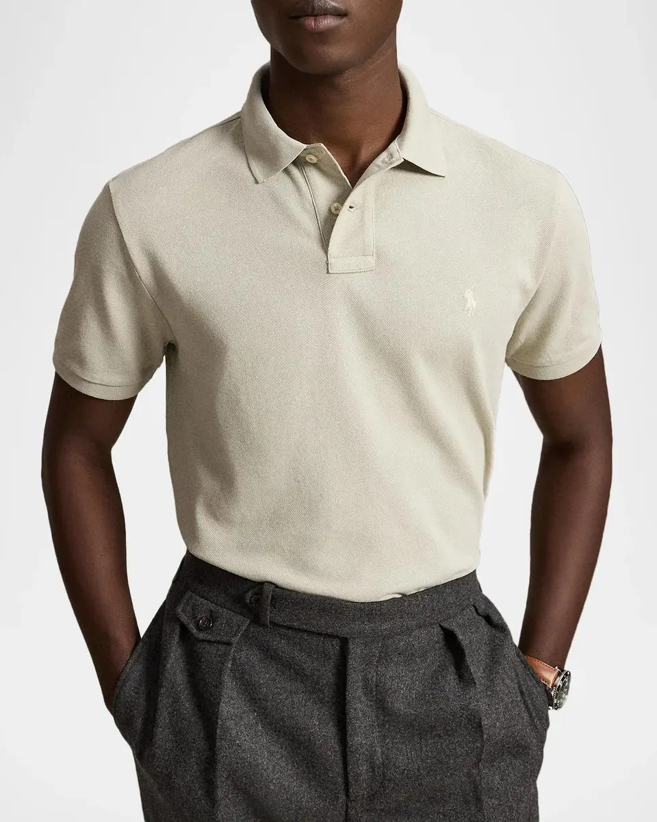 Polo Ralph Lauren Men's Cotton Mesh Polo Shirt | Thumbnail 4