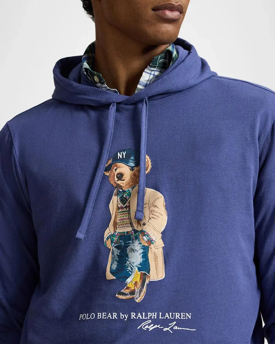 Polo Ralph Lauren Men's Polo Bear Jersey Hooded T-Shirt | Thumbnail 5 Polo Ralph Lauren Men's Polo Bear Jersey Hooded T-Shirt | Thumbnail 5