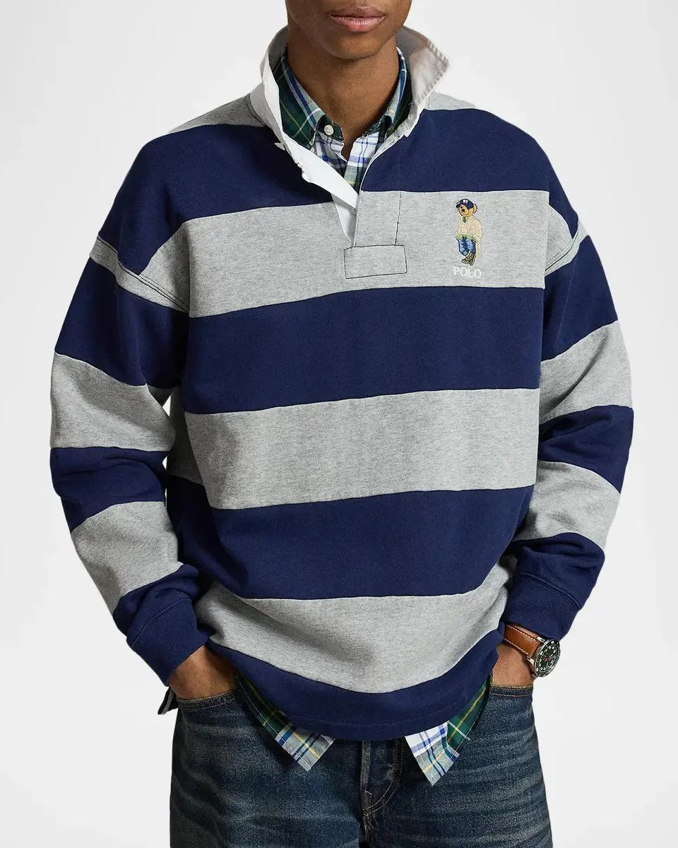 Polo Ralph Lauren Men's Big Fit Polo Bear Rugby Shirt | Thumbnail 4 Polo Ralph Lauren Men's Big Fit Polo Bear Rugby Shirt | Thumbnail 4