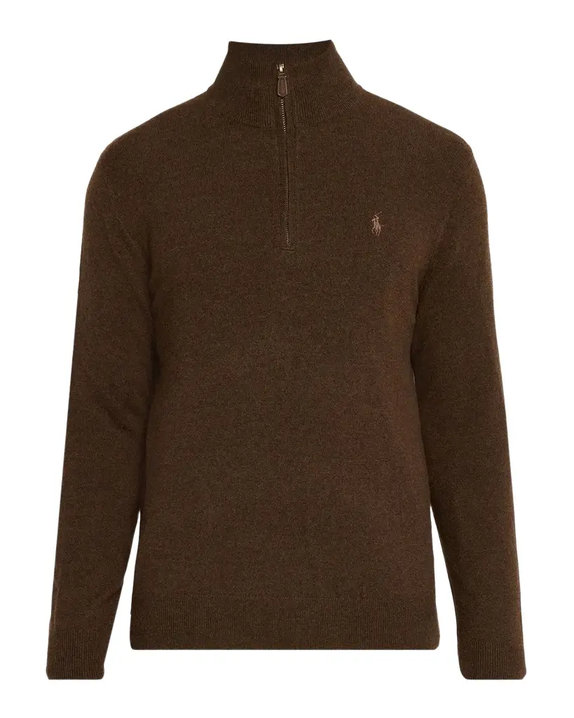 Men's Merino Wool Quarter-Zip Sweater Men's Merino Wool Quarter-Zip Sweater