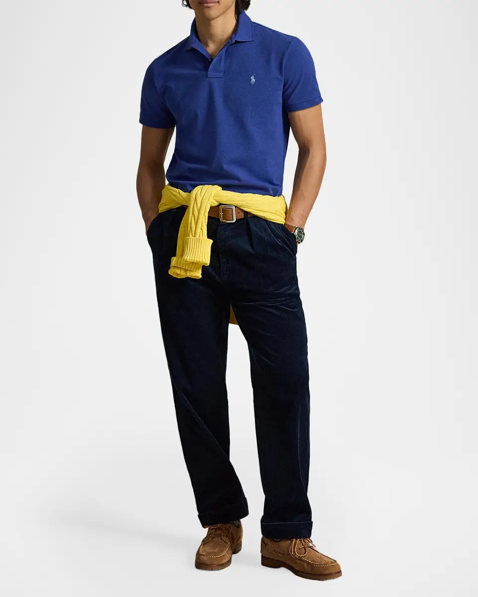 Polo Ralph Lauren Men's Cotton Mesh Polo Shirt | Thumbnail 2 Polo Ralph Lauren Men's Cotton Mesh Polo Shirt | Thumbnail 2