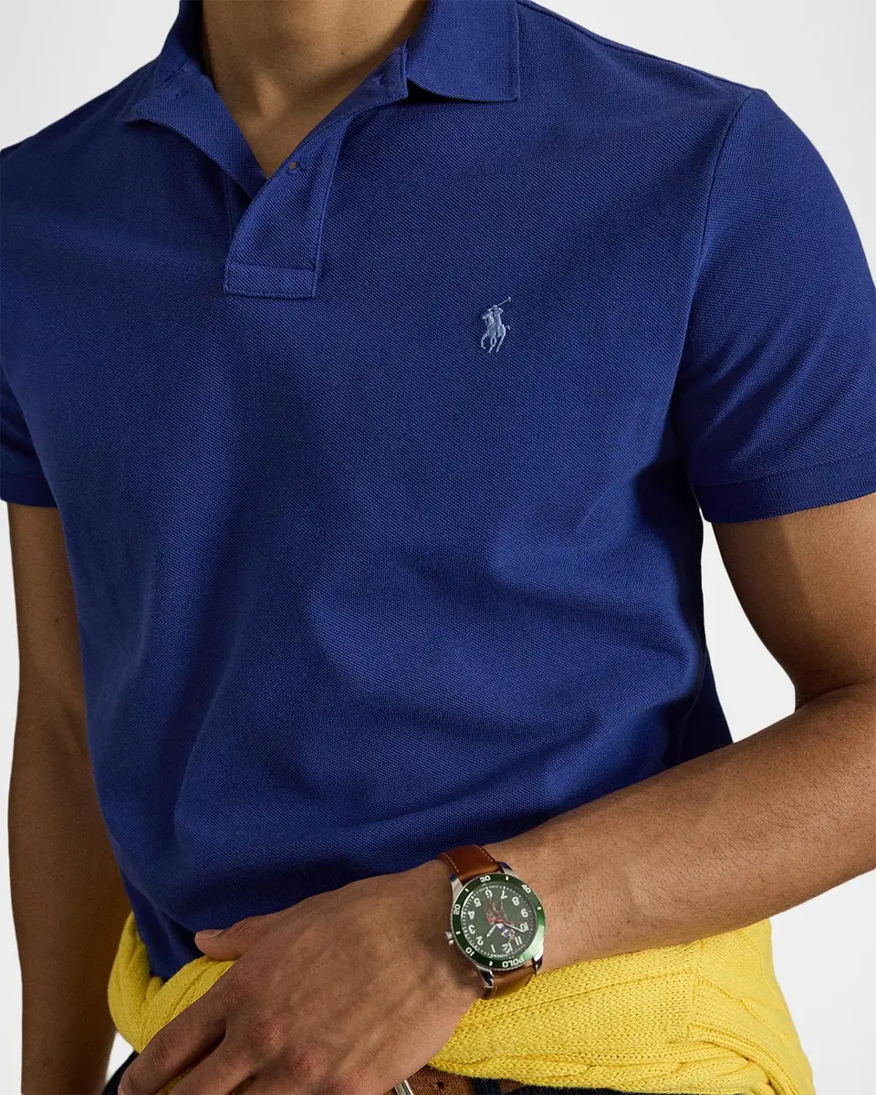 Polo Ralph Lauren Men's Cotton Mesh Polo Shirt | Thumbnail 5 Polo Ralph Lauren Men's Cotton Mesh Polo Shirt | Thumbnail 5
