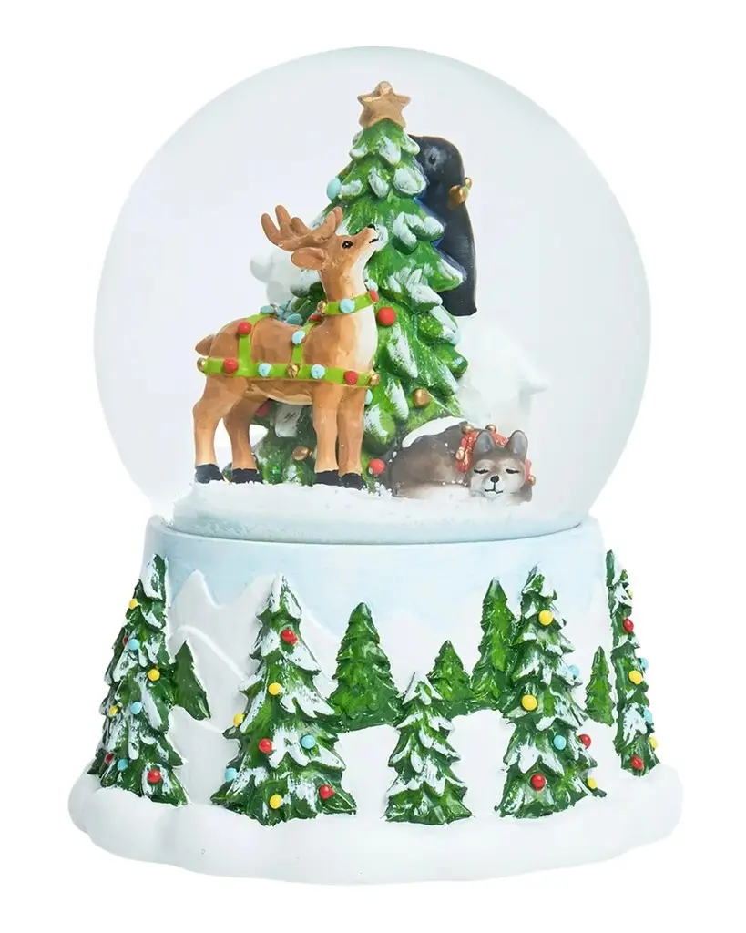 Berry & Thread North Pole Animal Snow Globe