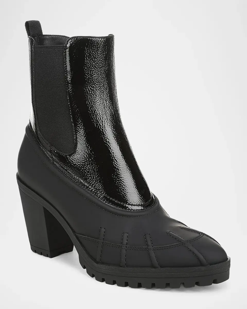 Veronica Beard 80mm Taryn Patent Leather Chelsea Ankle Boots | Thumbnail 2 Veronica Beard 80mm Taryn Patent Leather Chelsea Ankle Boots | Thumbnail 2