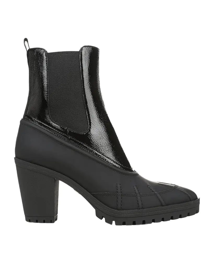 Veronica Beard 80mm Taryn Patent Leather Chelsea Ankle Boots