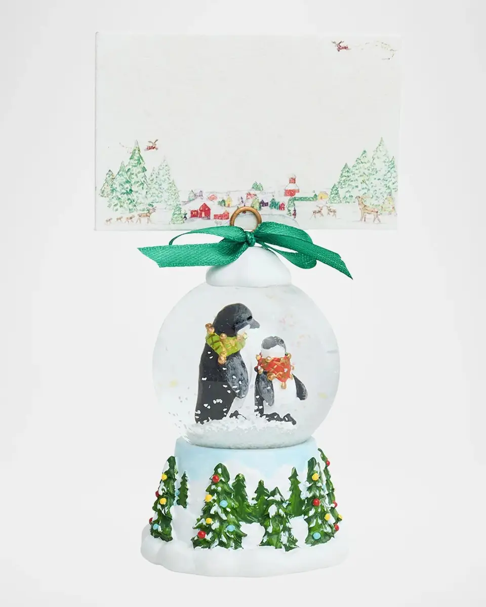 Juliska Berry & Thread North Pole Penguin Snow Globe Place Card Holder | Thumbnail 2 Juliska Berry & Thread North Pole Penguin Snow Globe Place Card Holder | Thumbnail 2