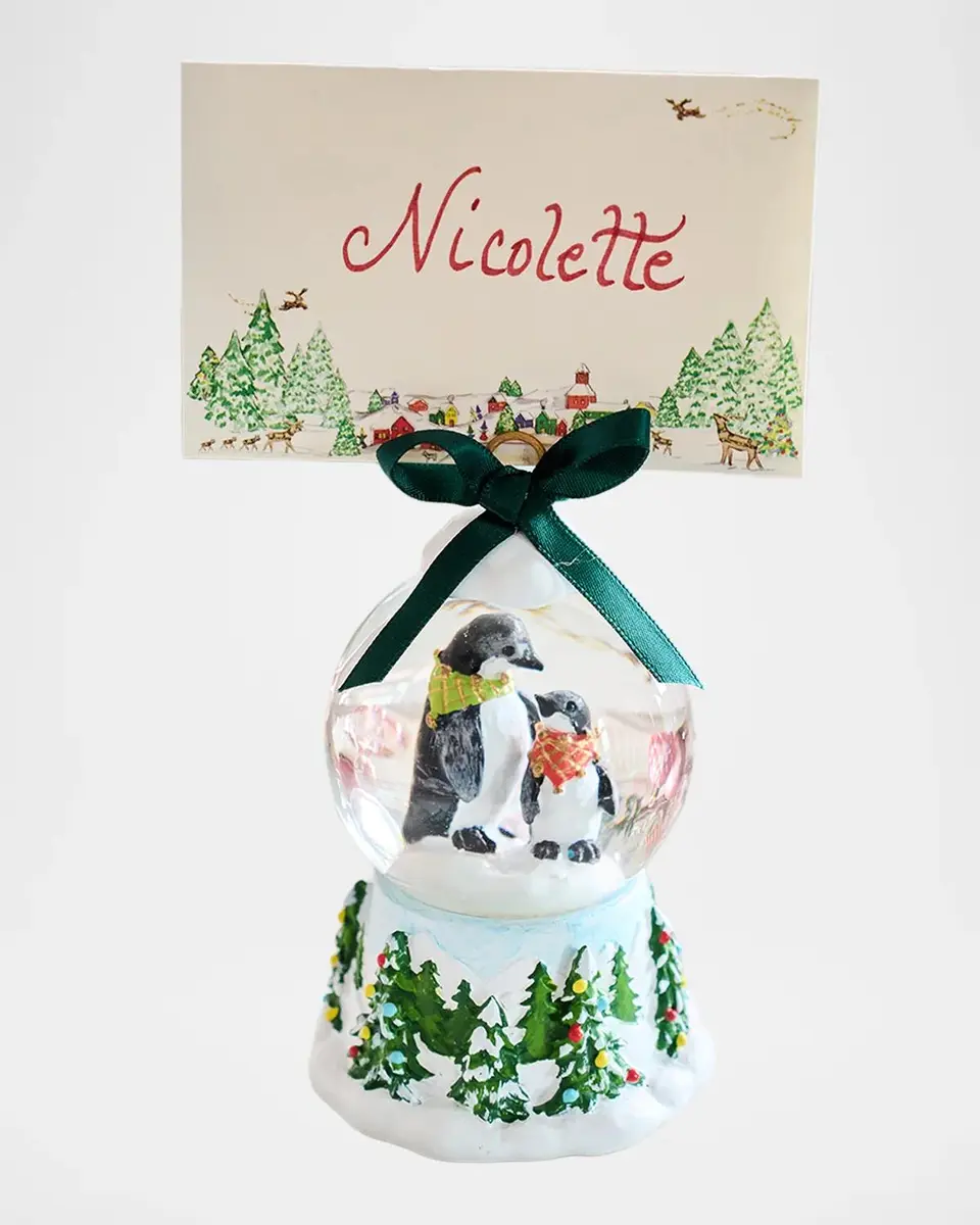 Juliska Berry & Thread North Pole Penguin Snow Globe Place Card Holder | Thumbnail 5 Juliska Berry & Thread North Pole Penguin Snow Globe Place Card Holder | Thumbnail 5
