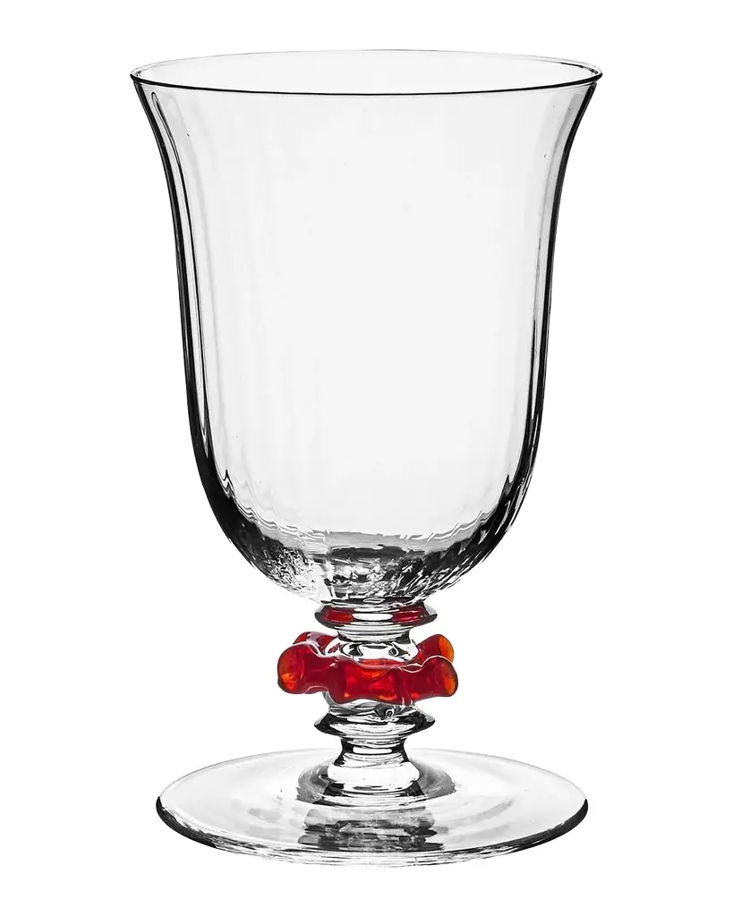 Juliska Nell Ruffle 12 oz. Goblet, Ruby