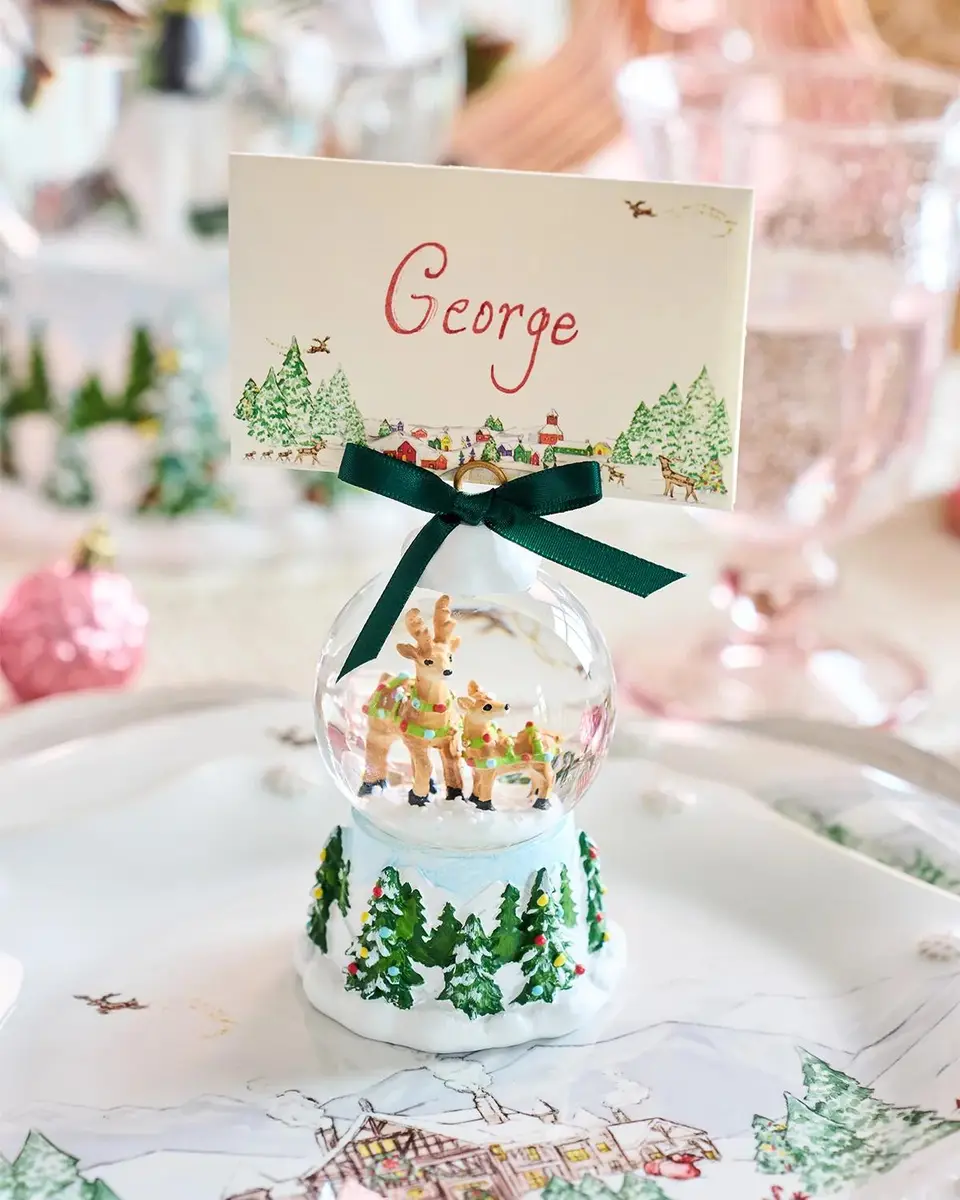 Juliska Berry & Thread North Pole Reindeer Snow Globe Place Card Holder | Thumbnail 5 Juliska Berry & Thread North Pole Reindeer Snow Globe Place Card Holder | Thumbnail 5