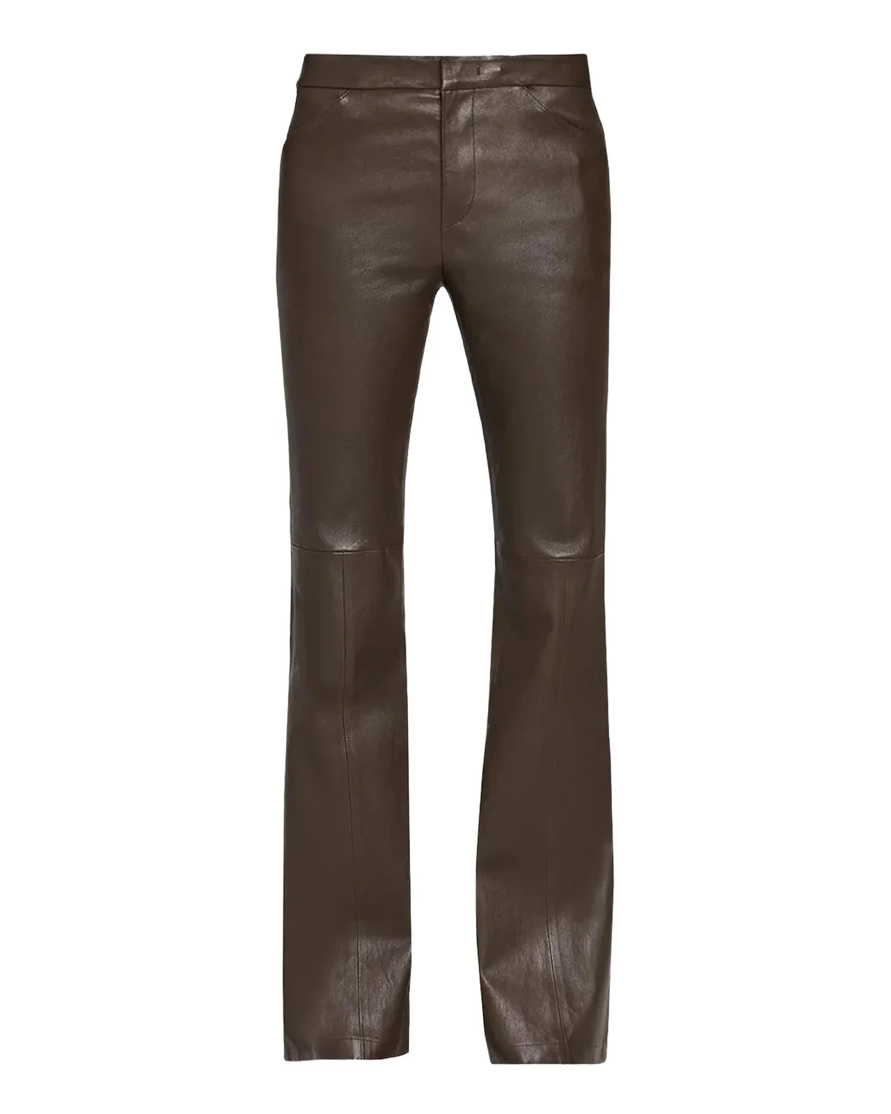 Mid-Rise Stretch-Leather Flare Pants Mid-Rise Stretch-Leather Flare Pants