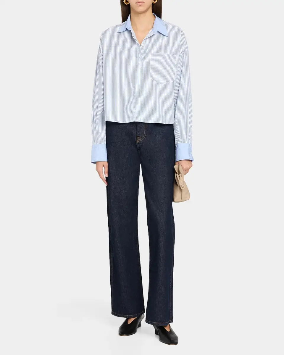 rag & bone Marin Multi-Striped Cotton-Poplin Shirt | Thumbnail 2 rag & bone Marin Multi-Striped Cotton-Poplin Shirt | Thumbnail 2
