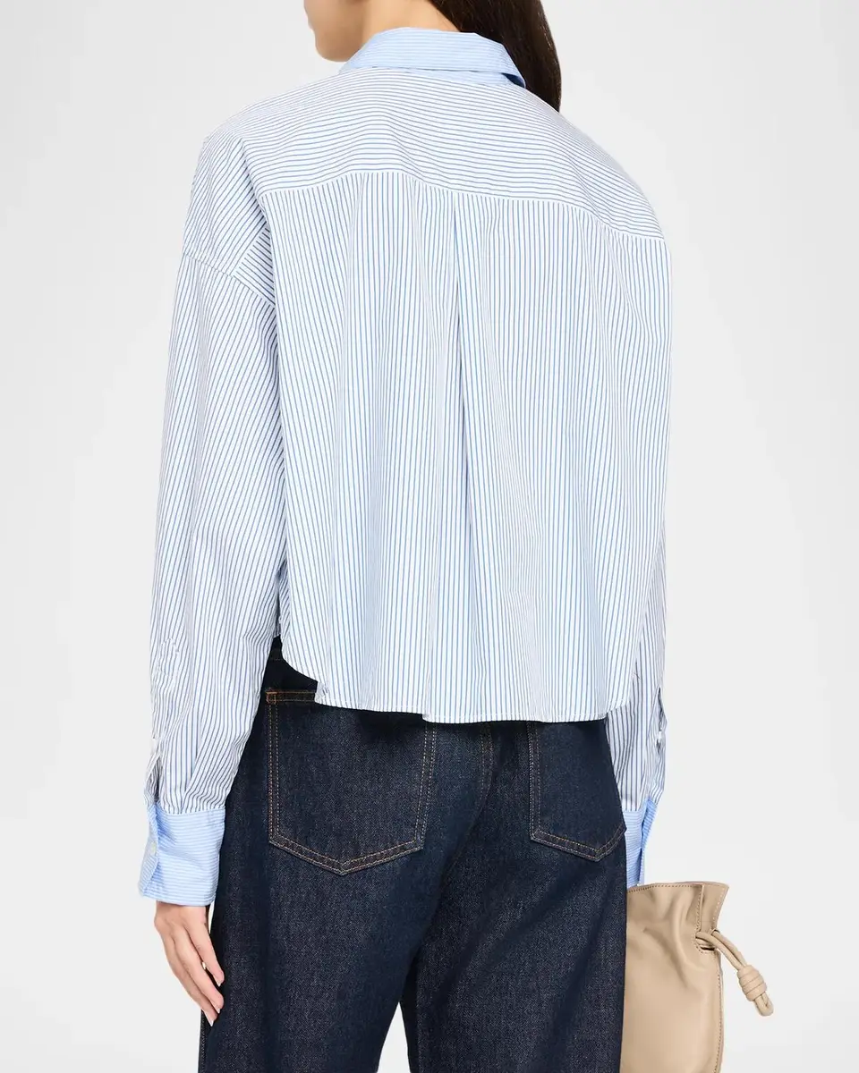rag & bone Marin Multi-Striped Cotton-Poplin Shirt | Thumbnail 3 rag & bone Marin Multi-Striped Cotton-Poplin Shirt | Thumbnail 3