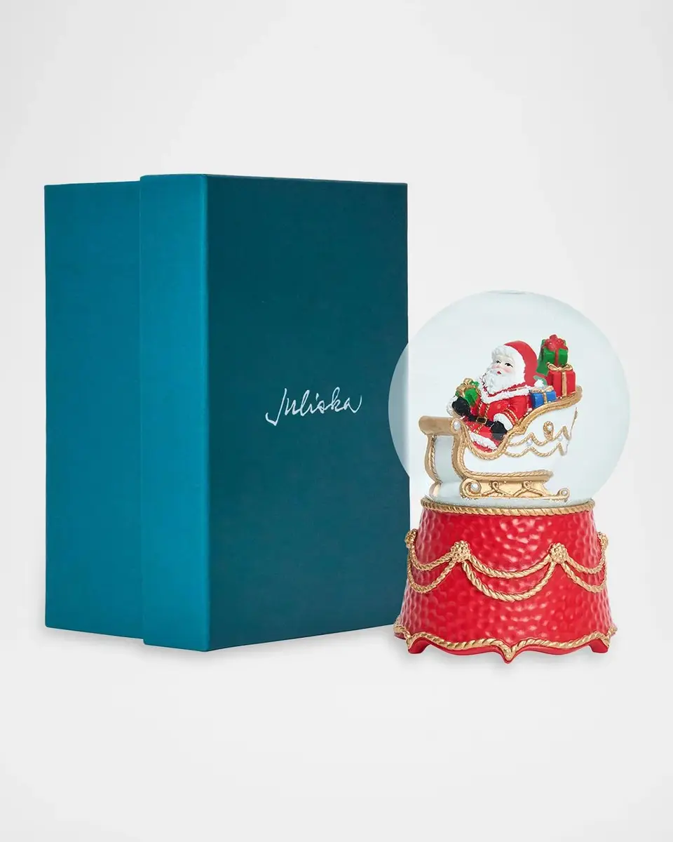 Juliska Berry & Thread North Pole Santa in Sleigh Snow Globe | Thumbnail 2 Juliska Berry & Thread North Pole Santa in Sleigh Snow Globe | Thumbnail 2