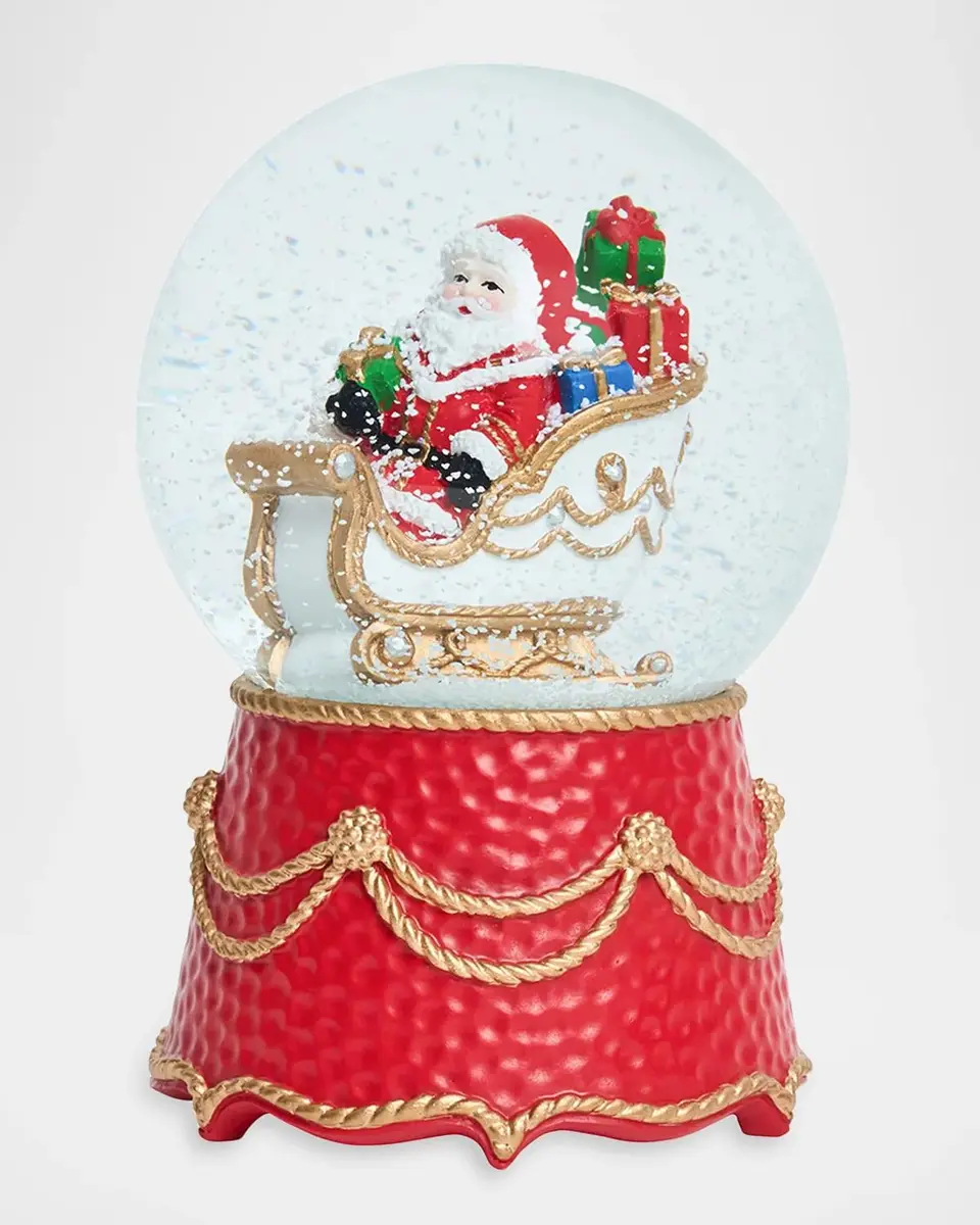 Juliska Berry & Thread North Pole Santa in Sleigh Snow Globe | Thumbnail 3 Juliska Berry & Thread North Pole Santa in Sleigh Snow Globe | Thumbnail 3