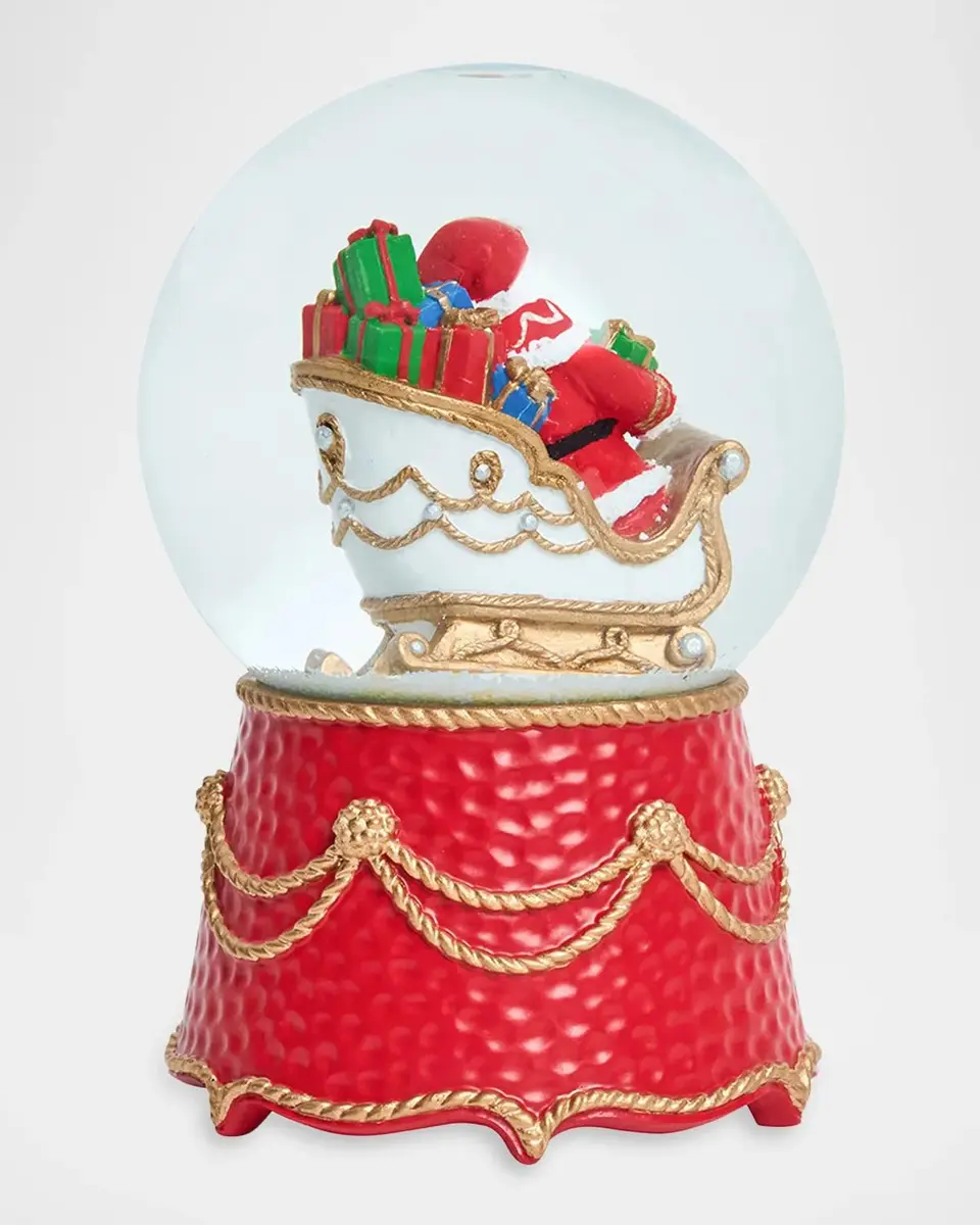 Juliska Berry & Thread North Pole Santa in Sleigh Snow Globe | Thumbnail 4 Juliska Berry & Thread North Pole Santa in Sleigh Snow Globe | Thumbnail 4