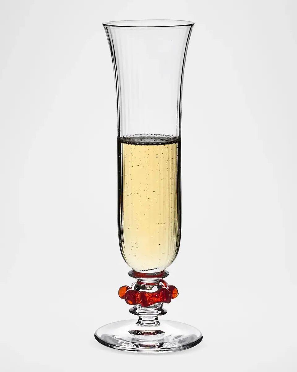 Juliska Nell Ruffle 5 oz. Champagne Flute, Ruby | Thumbnail 2 Juliska Nell Ruffle 5 oz. Champagne Flute, Ruby | Thumbnail 2