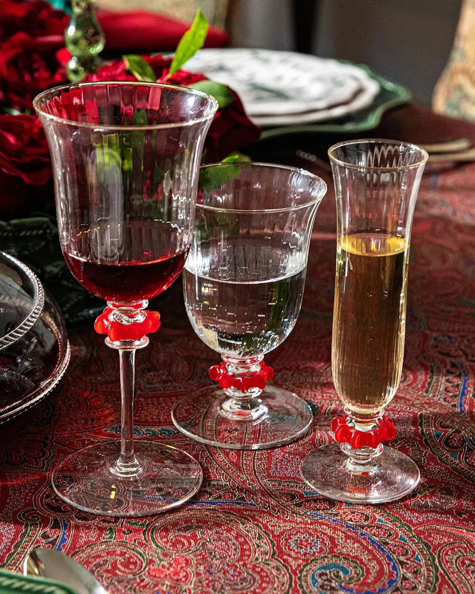 Juliska Nell Ruffle 5 oz. Champagne Flute, Ruby | Thumbnail 5 Juliska Nell Ruffle 5 oz. Champagne Flute, Ruby | Thumbnail 5