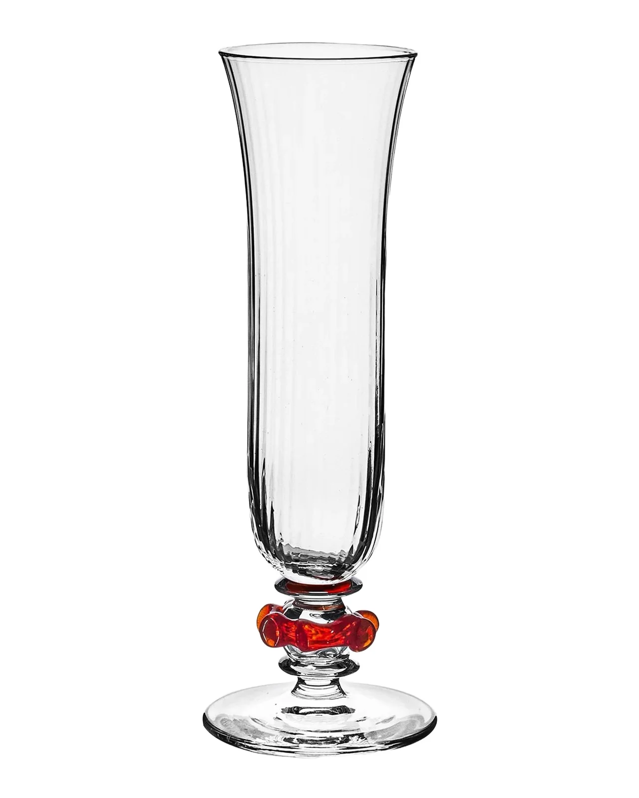 Juliska Nell Ruffle 5 oz. Champagne Flute, Ruby