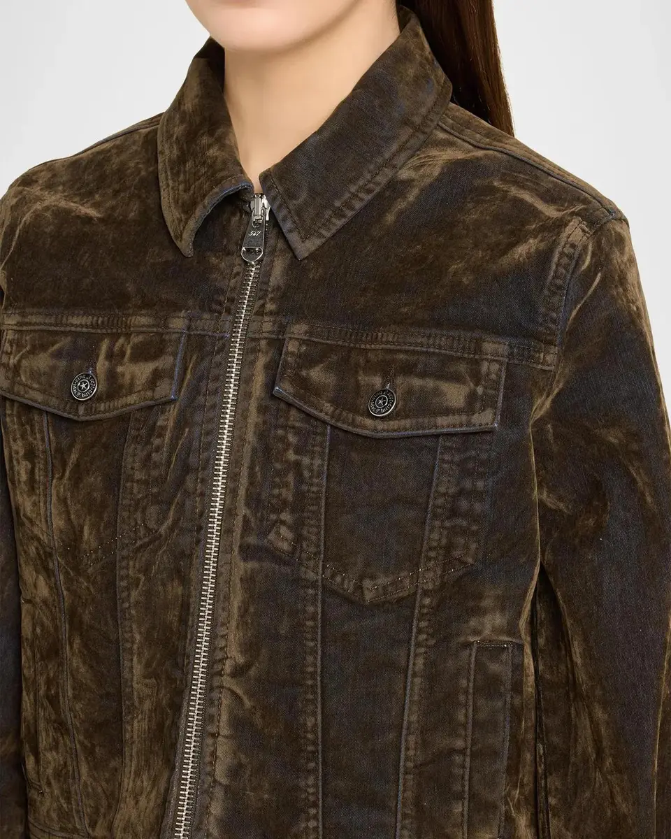 Cinq à Sept Nicole Flocked Denim Jacket | Thumbnail 5 Cinq à Sept Nicole Flocked Denim Jacket | Thumbnail 5
