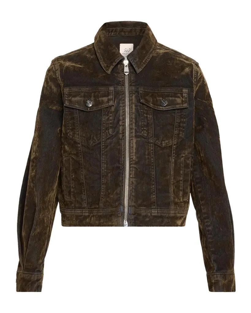 Nicole Flocked Denim Jacket Nicole Flocked Denim Jacket