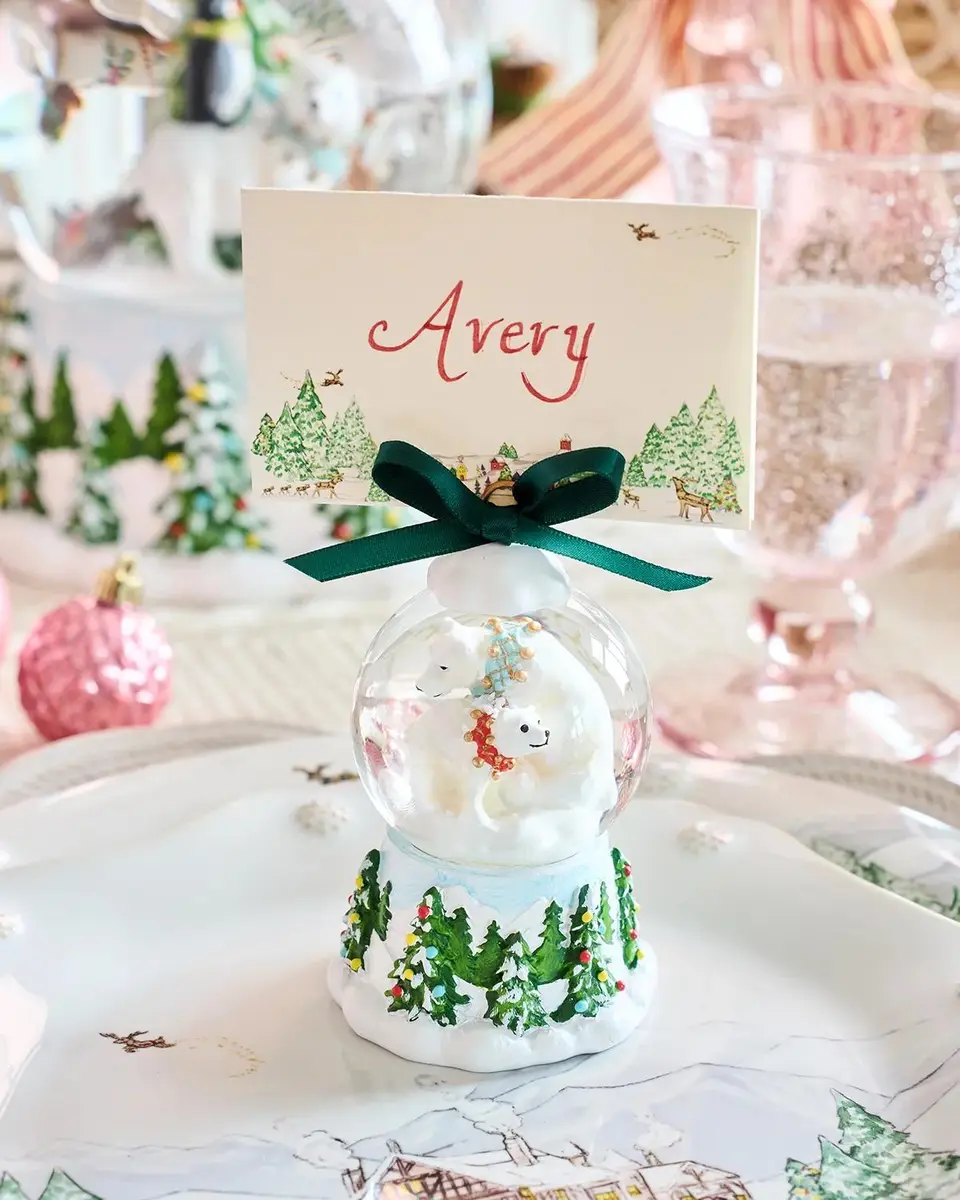 Juliska Berry & Thread North Pole Polar Bear Snow Globe Place Card Holder | Thumbnail 5 Juliska Berry & Thread North Pole Polar Bear Snow Globe Place Card Holder | Thumbnail 5
