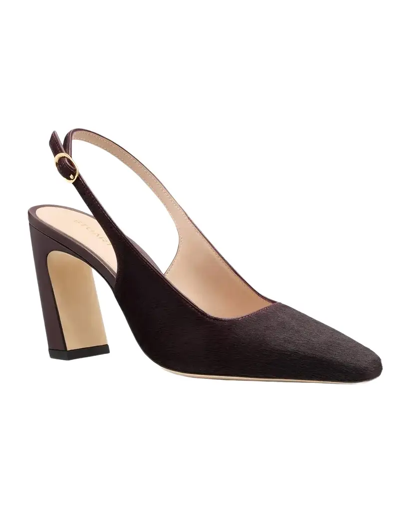 Stassi 85MM Suede Slingback Pumps