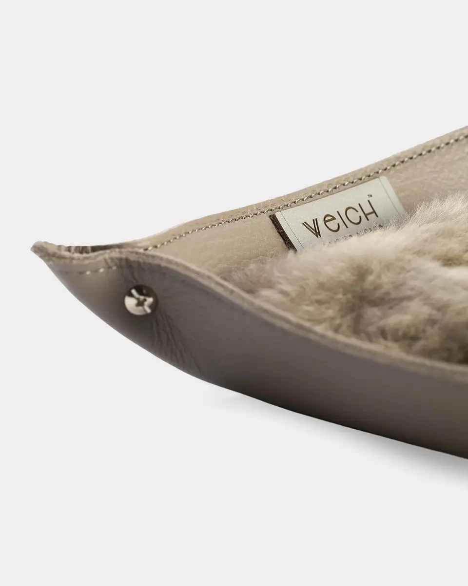 Weich Couture Alpaca Todo Leather & Alpaca Fur Square Catchall Tray | Thumbnail 5