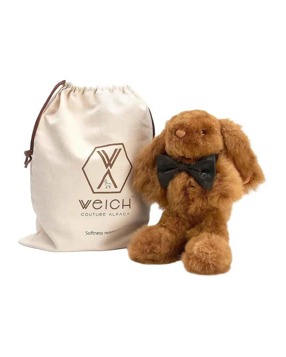 Weich Couture Alpaca Milo Alpaca Fur Stuffed Rabbit | Thumbnail 3 Weich Couture Alpaca Milo Alpaca Fur Stuffed Rabbit | Thumbnail 3