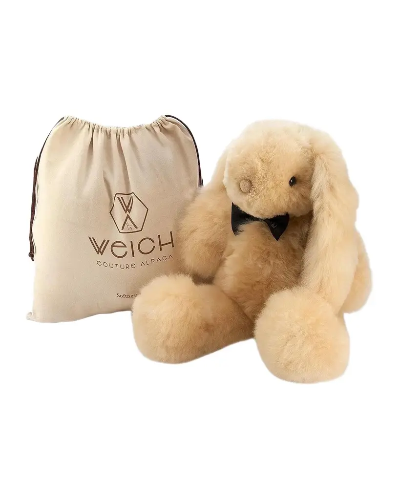 Weich Couture Alpaca Milo Alpaca Fur Stuffed Rabbit