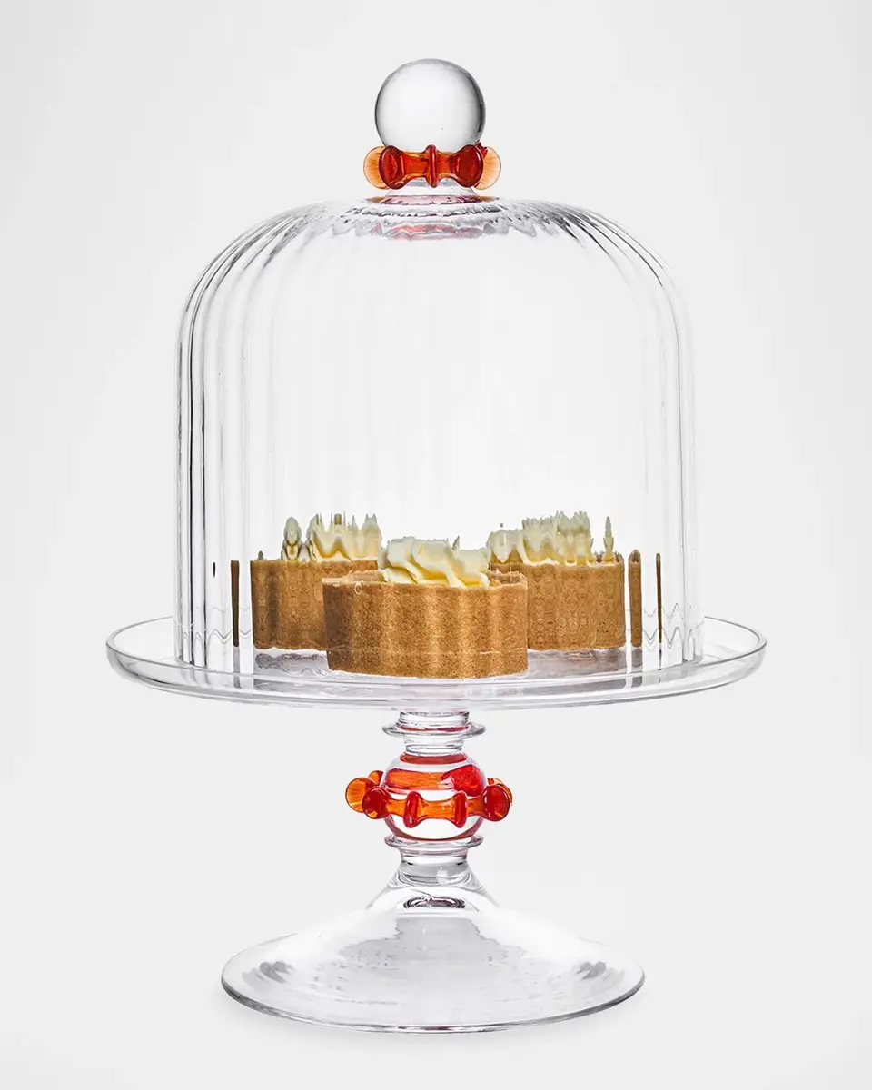Juliska Nell Ruffle Petite Cake Dome & Stand | Thumbnail 2 Juliska Nell Ruffle Petite Cake Dome & Stand | Thumbnail 2