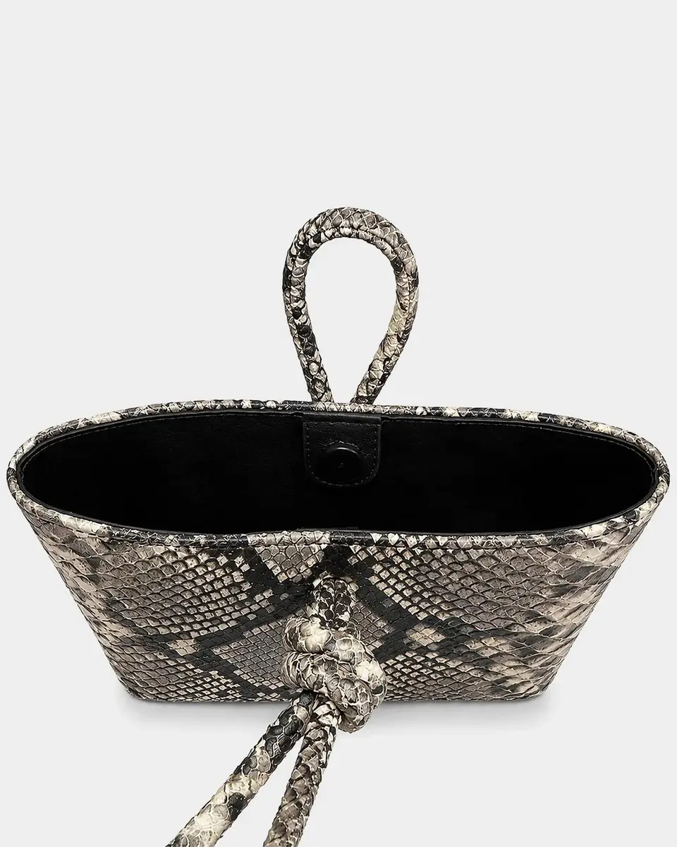Ahikoza The Senna Midi Snake-Embossed Printed Leather Top Handle Bag | Thumbnail 2 Ahikoza The Senna Midi Snake-Embossed Printed Leather Top Handle Bag | Thumbnail 2