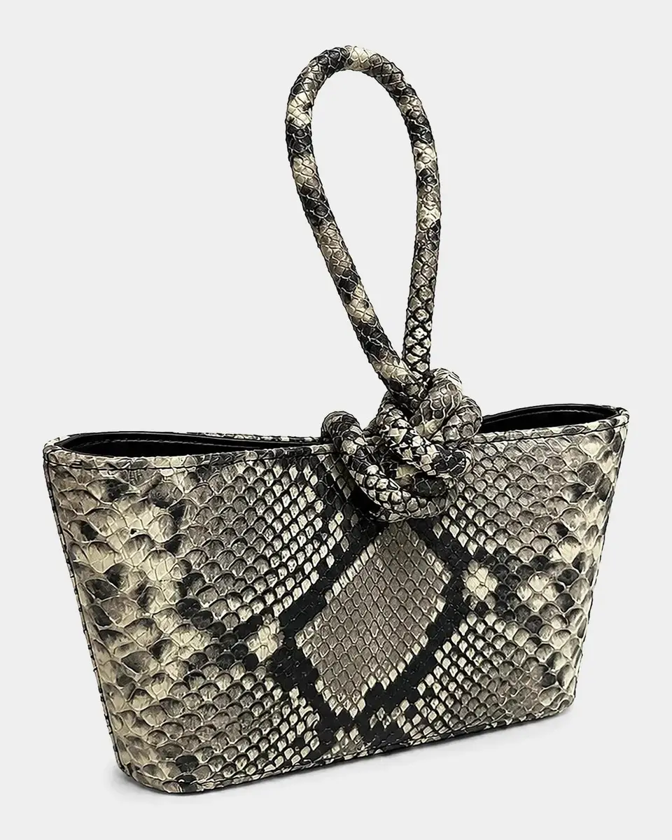 Ahikoza The Senna Midi Snake-Embossed Printed Leather Top Handle Bag | Thumbnail 3 Ahikoza The Senna Midi Snake-Embossed Printed Leather Top Handle Bag | Thumbnail 3
