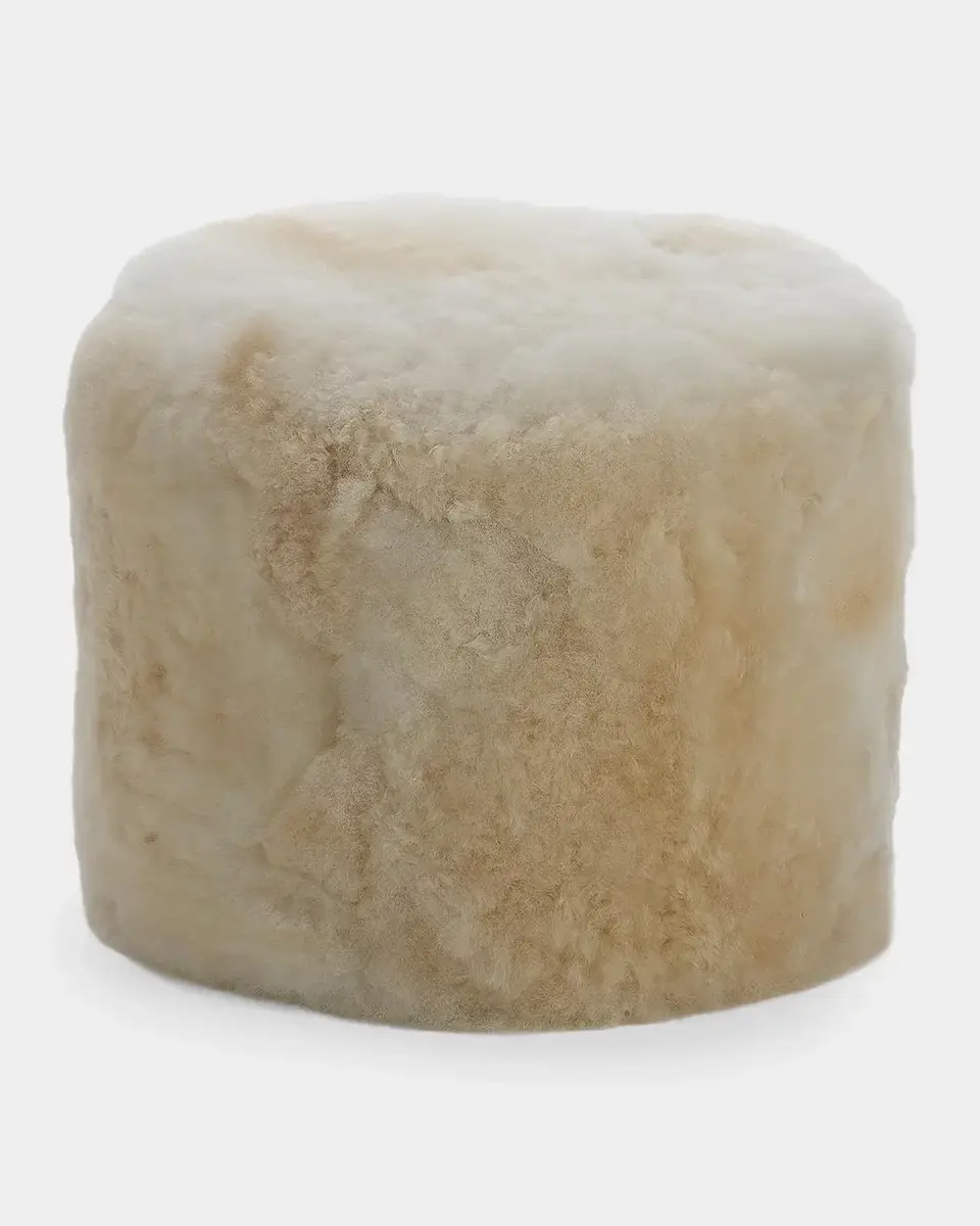 Weich Couture Alpaca Lio Alpaca Fur Pouf Ottoman | Thumbnail 2 Weich Couture Alpaca Lio Alpaca Fur Pouf Ottoman | Thumbnail 2