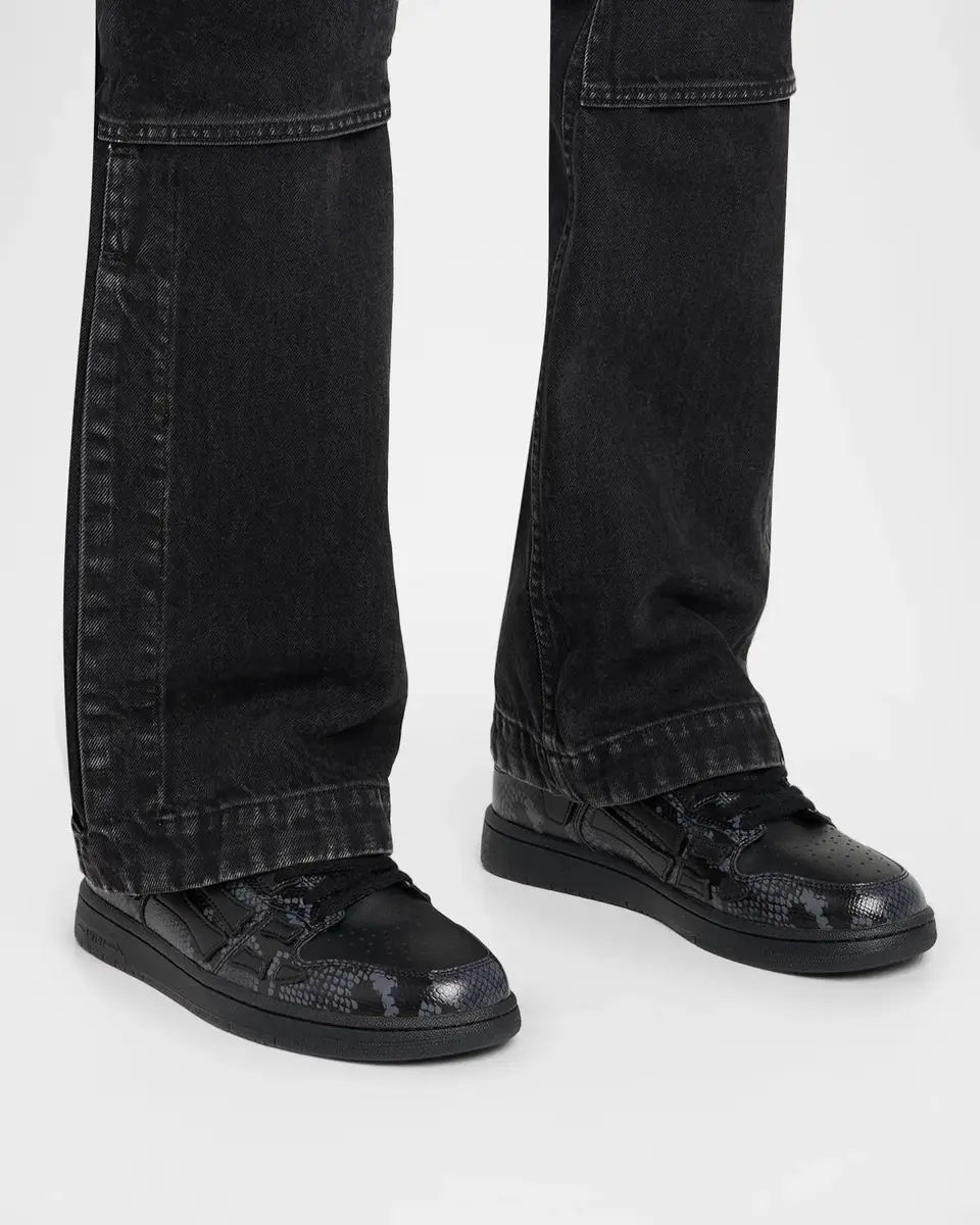 AMIRI Printed Python Skel Low-Top Sneakers | Thumbnail 2 AMIRI Printed Python Skel Low-Top Sneakers | Thumbnail 2