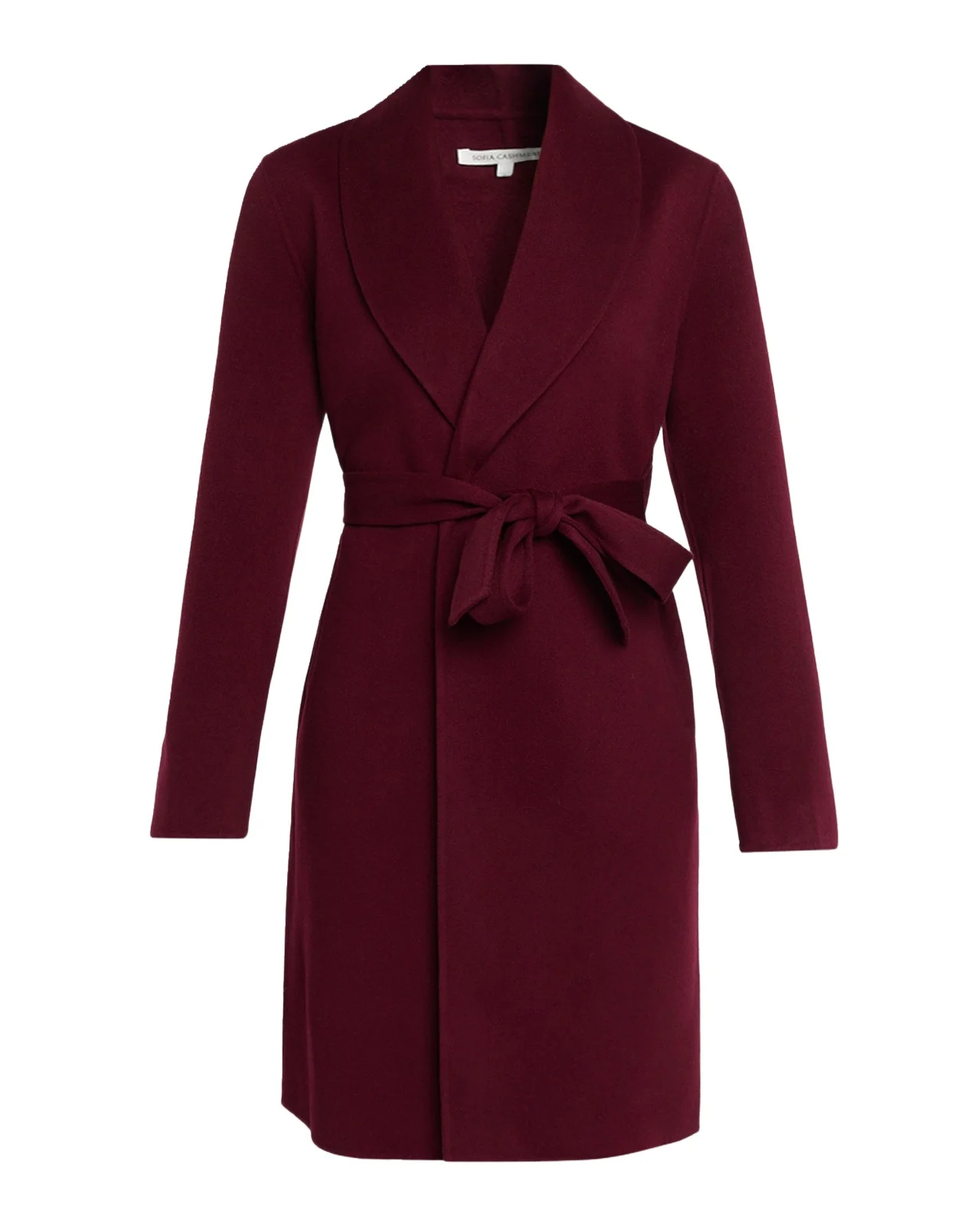 Double-Face Belted Wrap Coat