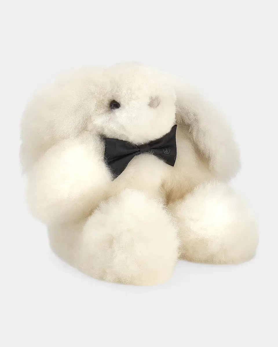 Weich Couture Alpaca Milo Alpaca Fur Stuffed Rabbit | Thumbnail 2 Weich Couture Alpaca Milo Alpaca Fur Stuffed Rabbit | Thumbnail 2
