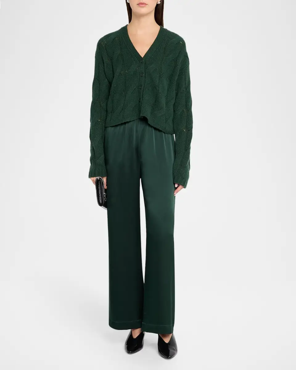 Sablyn Brynn Wide-Leg Silk Pants | Thumbnail 2