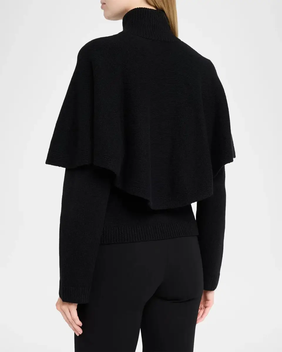 Vince Wool-Blend Turtleneck Cape | Thumbnail 3