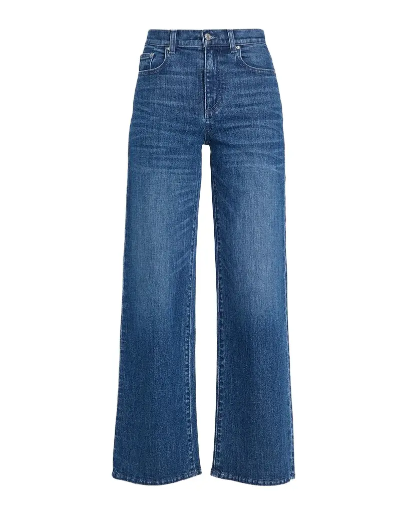 Le Jean Column High-Rise Wide-Leg Jeans