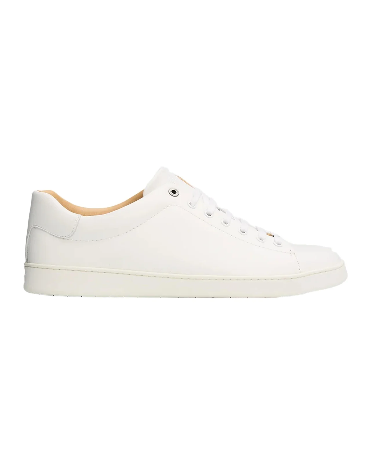 Men's Grained Leather Low-Top Sneakers Men's Grained Leather Low-Top Sneakers