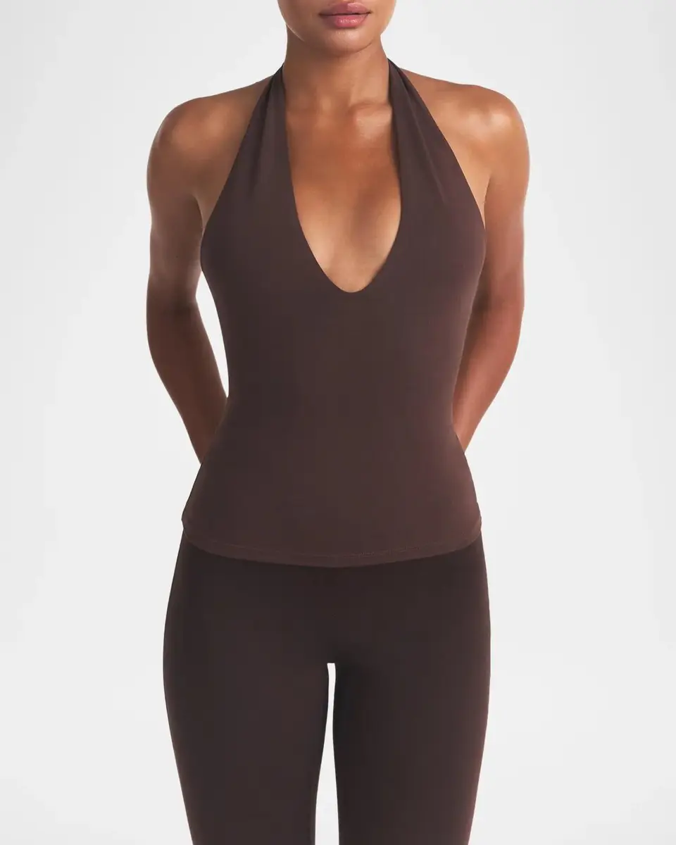 Skims Low-Back Plunging Halter Top | Thumbnail 4 Skims Low-Back Plunging Halter Top | Thumbnail 4