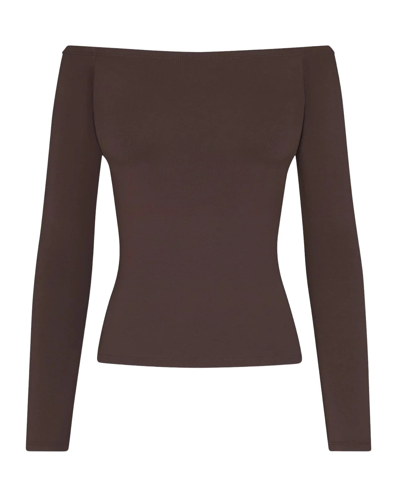 Skims Smooth Layers Off-Shoulder Top